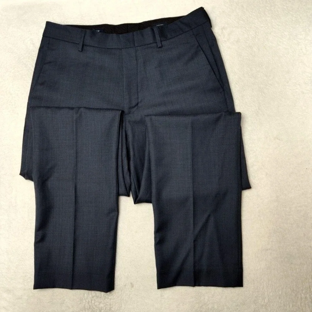 JCrew Pants Mens 32x32 Gray Thompson Tweed Wool Slim Dress Suit‎ Slacks Work